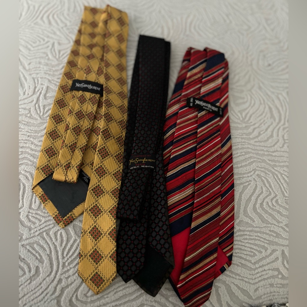 Very Good condition YSL mens ties 3 for $120 very good deal
